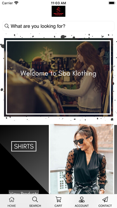 Emulate iPhone app SBA Klothing Womens using MyAndroid Emulate iPhone app SBA Klothing Womens using MyAndroid