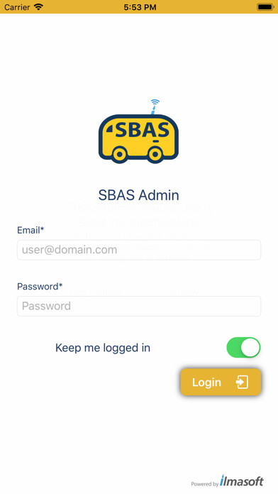 Emulate iPhone app SBAS Admin Application using MyAndroid