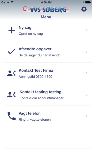Emulate iPhone app Søberg Service using MyAndroid Emulate iPhone app Søberg Service using MyAndroid