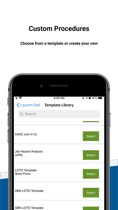 Emulate iPhone app SBN Lockout/Tagout+ using MyAndroid