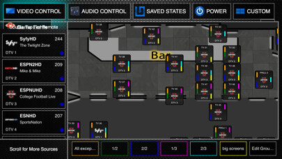 Emulate iPhone app SBS TV Control System using MyAndroid