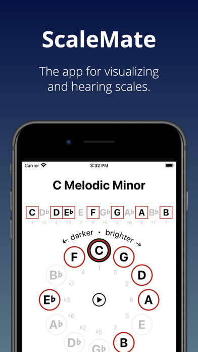 Emulate iPhone app ScaleMate - Visualize Harmony using MyAndroid Emulate iPhone app ScaleMate - Visualize Harmony using MyAndroid