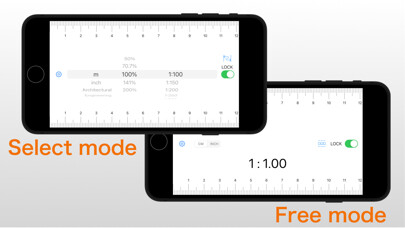 Emulate iPhone app Scale Ruler - various measures using MyAndroid