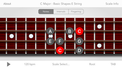 Emulate iPhone app Scales For Bass Guitar using MyAndroid Emulate iPhone app Scales For Bass Guitar using MyAndroid