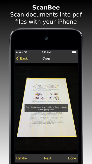 Emulate iPhone app ScanBee - Scanner & copier using MyAndroid