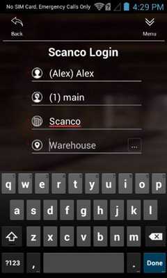 Emulate Android APK Scanco Acumatica Warehouse Emulate Android APK Scanco Acumatica Warehouse