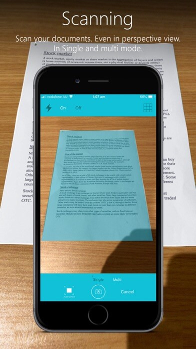 Emulate iPhone app Scandex - PDF, OCR, Translate using MyAndroid