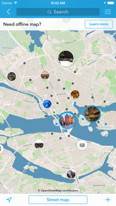 Emulate iPhone app Scandinavia Trip Planner, Travel Guide & Offline City Map for Oslo, Stockholm, Helsinki, Copenhagen or Reykjavik using MyAndroid