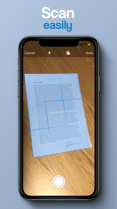 Emulate iPhone app Scan Docs: Easy Scanner using MyAndroid