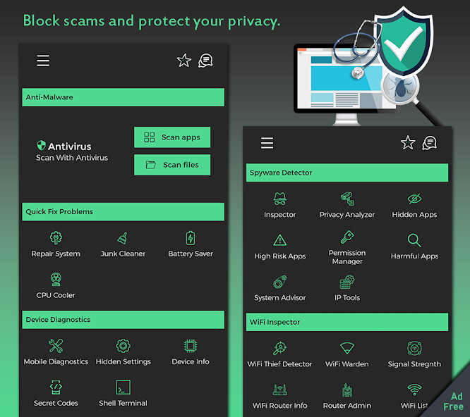 Run android online APK Scan Guard Pro: Anti-Malware, Virus Cleaner from MyAndroid or emulate Scan Guard Pro: Anti-Malware, Virus Cleaner using MyAndroid Run android online APK Scan Guard Pro: Anti-Malware, Virus Cleaner from MyAndroid or emulate Scan Guard Pro: Anti-Malware, Virus Cleaner using MyAndroid