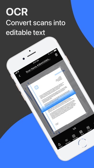 Emulate iPhone app ScanGuru: Pro PDF Scanner App using MyAndroid