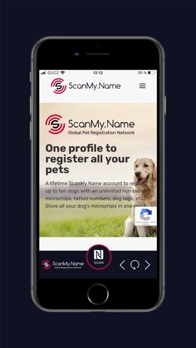 Emulate iPhone app ScanMy.Name NFC Tag Reader using MyAndroid