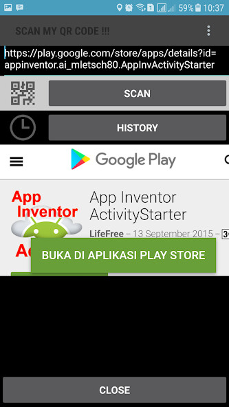 Run android online APK SCAN MY QR CODE from MyAndroid or emulate SCAN MY QR CODE using MyAndroid