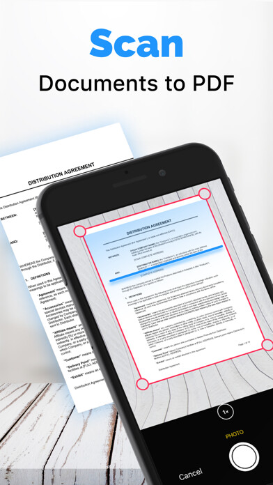 Emulate iPhone app Scannable: PDF Scanner, Editor using MyAndroid