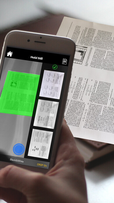 Emulate iPhone app Scanner and Text Grabber using MyAndroid