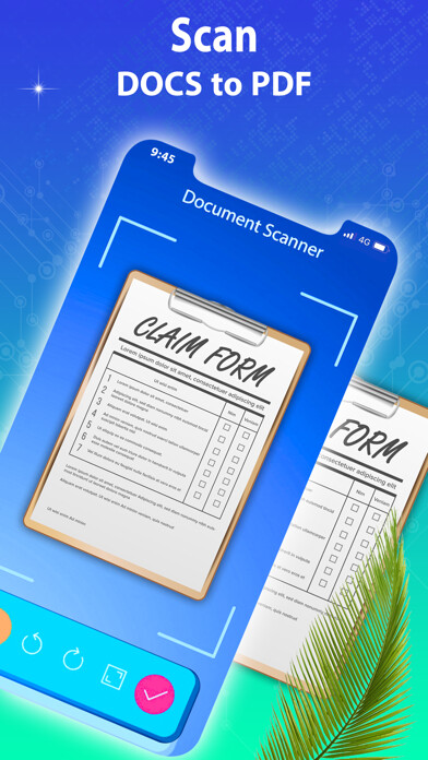 Emulate iPhone app Scanner App: Docs Scan using MyAndroid