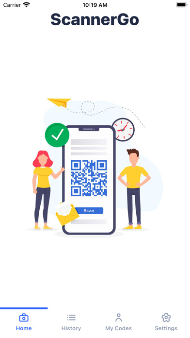 Emulate iPhone app ScannerGo - QR Code Scanner using MyAndroid Emulate iPhone app ScannerGo - QR Code Scanner using MyAndroid