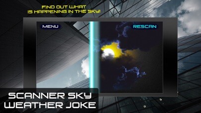 Emulate iPhone app Scanner Sky Weather Joke using MyAndroid