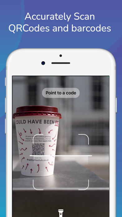 Emulate iPhone app Scan - Qrscan Code Reader using MyAndroid