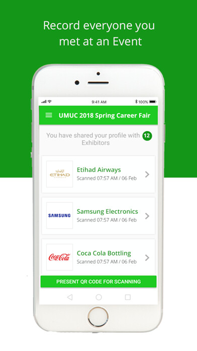 Emulate iPhone app ScanShake Visitor using MyAndroid