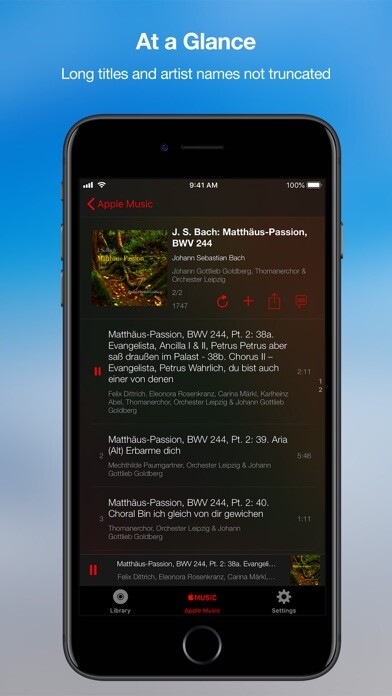 Emulate iPhone app Scarbo - Music Player using MyAndroid