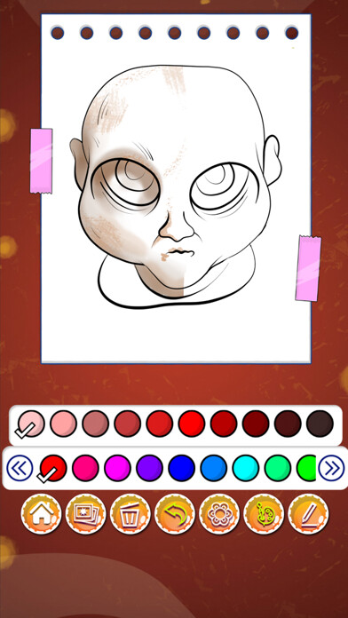 Emulate iPhone app Scary Baby Drawing Art using MyAndroid Emulate iPhone app Scary Baby Drawing Art using MyAndroid