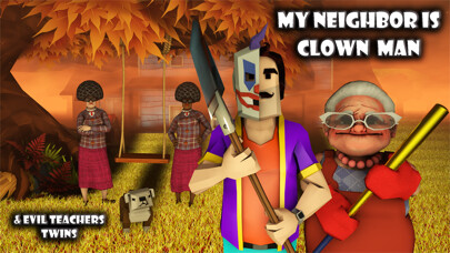 Emulate iPhone app Scary Clown Man Neighbor using MyAndroid