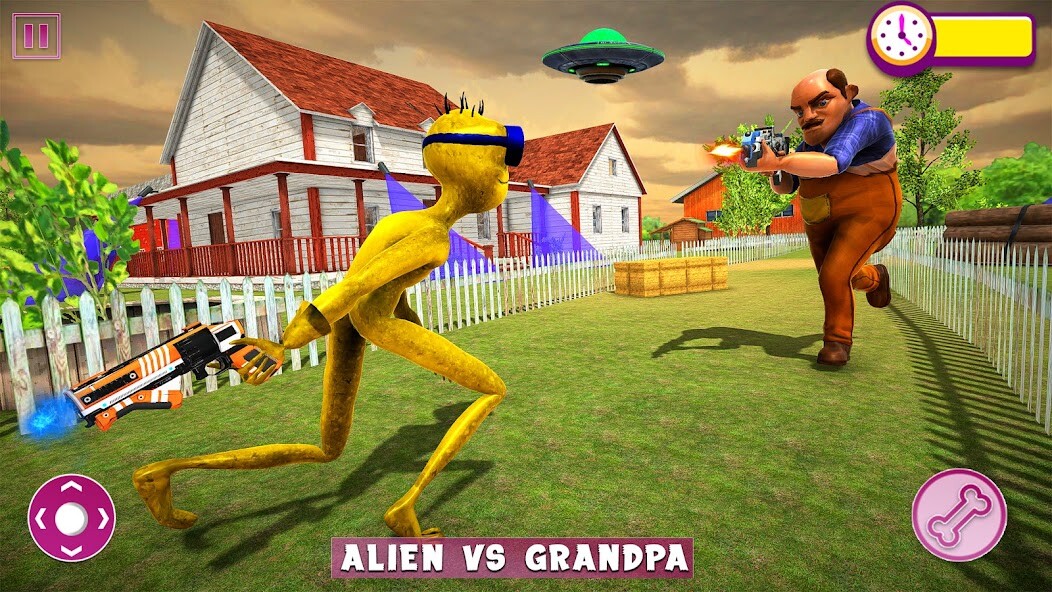 Run android online APK Scary Grandpa Alien Night Hunters from MyAndroid or emulate Scary Grandpa Alien Night Hunters using MyAndroid