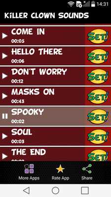 Emulate Android APK Scary Killer Clown Sounds