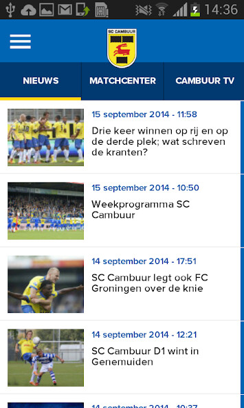 Run android online APK SC Cambuur from MyAndroid or emulate SC Cambuur using MyAndroid