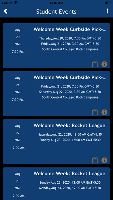 Emulate iPhone app SCC Student Life using MyAndroid Emulate iPhone app SCC Student Life using MyAndroid