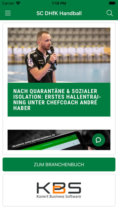 Emulate iPhone app SC DHfK Handball using MyAndroid Emulate iPhone app SC DHfK Handball using MyAndroid