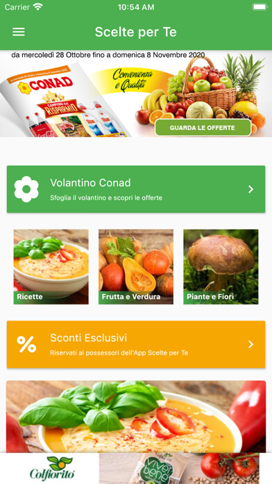 Emulate iPhone app Scelte per Te using MyAndroid