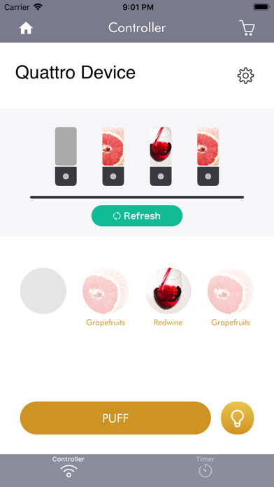 Emulate iPhone app Scentee Machina using MyAndroid
