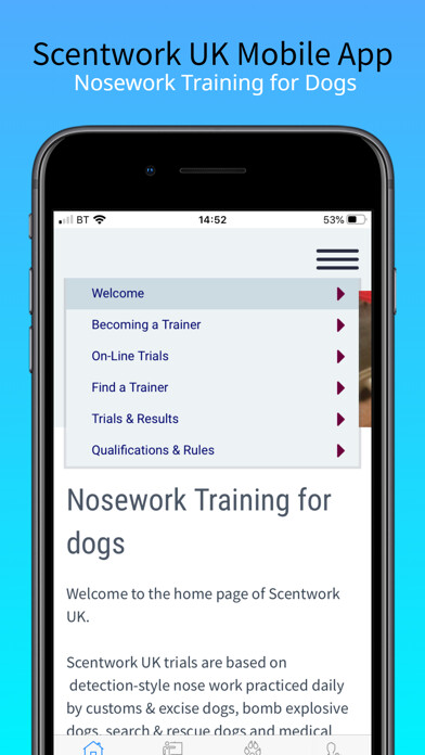 Emulate iPhone app ScentworkUK using MyAndroid Emulate iPhone app ScentworkUK using MyAndroid