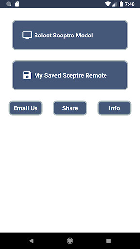 Run android online APK Sceptre TV Remote from MyAndroid or emulate Sceptre TV Remote using MyAndroid