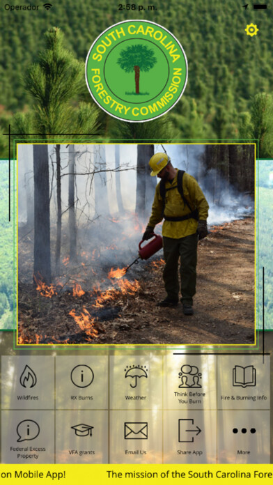 Emulate iPhone app S.C. Forestry Commission using MyAndroid Emulate iPhone app S.C. Forestry Commission using MyAndroid