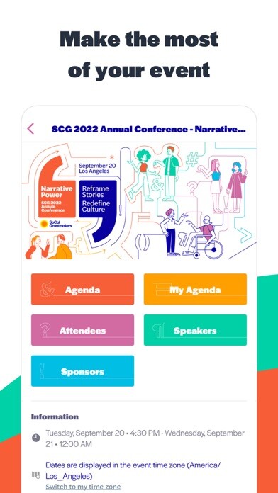 Emulate iPhone app SCG 2022 Annual Conference using MyAndroid