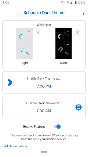 Emulate Schedule Automatic Dark Theme - Android 10 from MyAndroid or run Schedule Automatic Dark Theme - Android 10 using MyAndroid