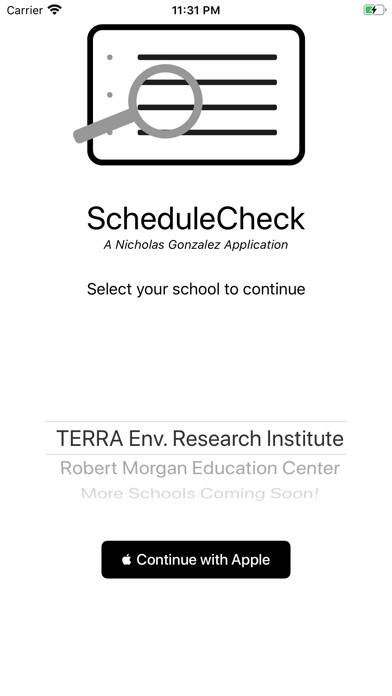 Emulate iPhone app ScheduleCheck using MyAndroid Emulate iPhone app ScheduleCheck using MyAndroid
