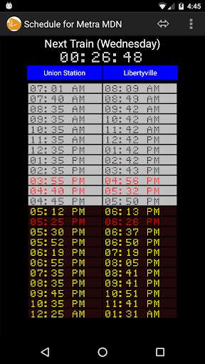 Run android online APK Schedule for Metra MDN from MyAndroid or emulate Schedule for Metra MDN using MyAndroid Run android online APK Schedule for Metra MDN from MyAndroid or emulate Schedule for Metra MDN using MyAndroid