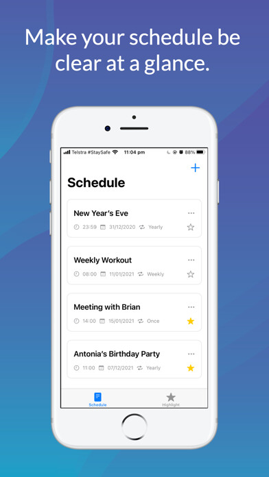 Emulate iPhone app Scheduler: ICS feeds using MyAndroid