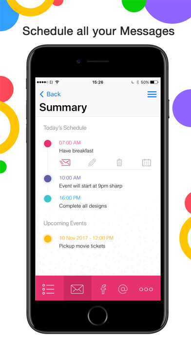 Emulate iPhone app Scheduler: Timed Messages using MyAndroid Emulate iPhone app Scheduler: Timed Messages using MyAndroid