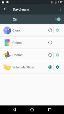 Emulate Android APK Schedule Slider