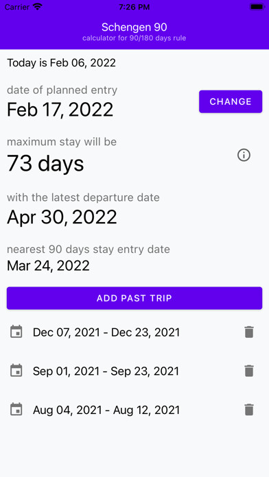 Emulate iPhone app Schengen 90 using MyAndroid