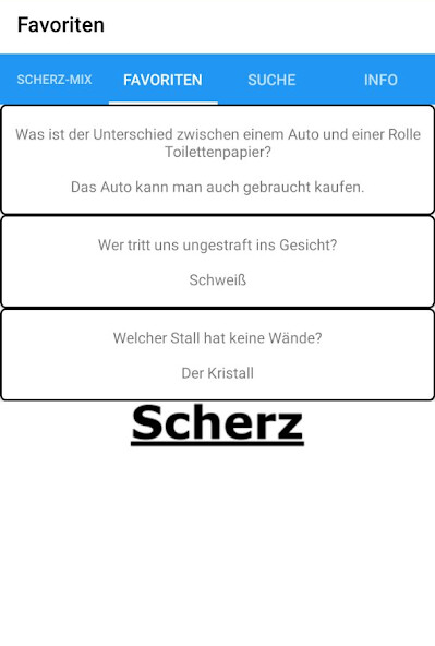 Emulate iPhone app Scherz using MyAndroid
