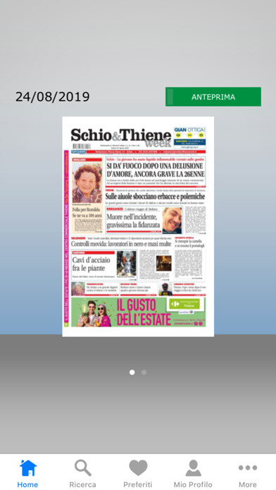 Emulate iPhone app Schio & Thiene week using MyAndroid