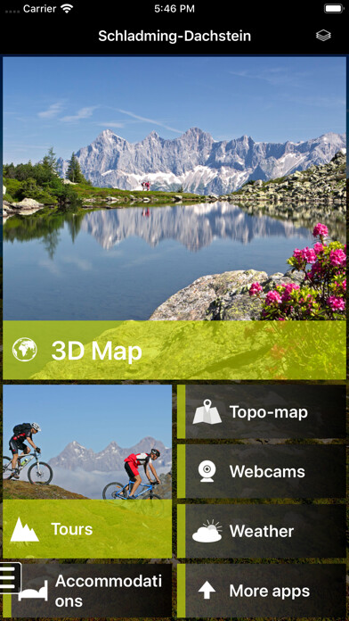 Emulate iPhone app Schladming Dachstein 3D using MyAndroid Emulate iPhone app Schladming Dachstein 3D using MyAndroid