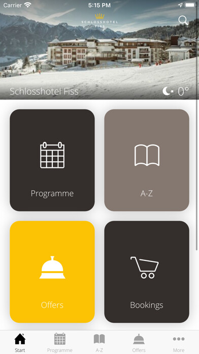 Emulate iPhone app Schlosshotel Fiss using MyAndroid Emulate iPhone app Schlosshotel Fiss using MyAndroid