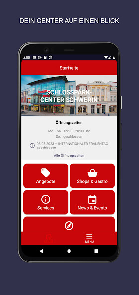 Emulate iPhone app Schlosspark-Center using MyAndroid Emulate iPhone app Schlosspark-Center using MyAndroid